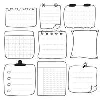 illustration vector Blank reminder paper notes, sticky note pad with tape, memo pad, memo, planner, reminder, message.