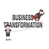 business woman secretary tranformation design character vector