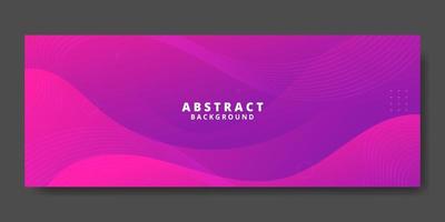 Abstract Purple Fluid Wave Banner Template vector