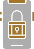 Mobile Security Icon Style vector