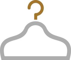 Clothes Hanger Icon Style vector