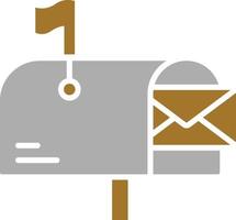 estilo de icono de casilla de correo vector