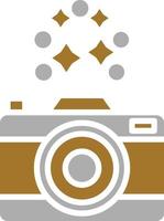 New Year Camera Icon Style vector