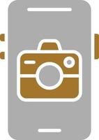 Mobile Camera Icon Style vector