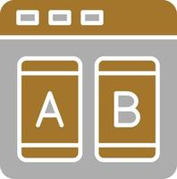 AB Testing Icon Style vector