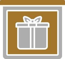 Gift Bundle Icon Style vector