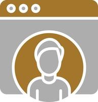 Web User Icon Style vector