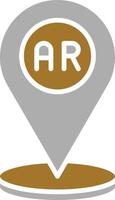 Ar Navigation Icon Style vector