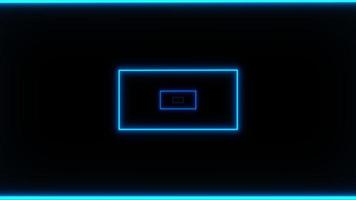 Concept N29 Abstract Infinite Neon Tunnel Rectangular Horizontal Dynamic Animated Background video