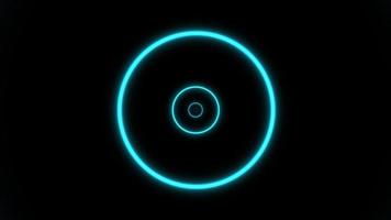 Concept N33 Abstract Infinite Neon Tunnel Circle Dynamic Animated Background video