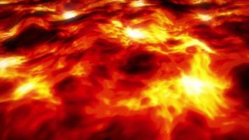 Concept A2 Abstract Fluid Lava Lake Background with Stream Flowing Animation video
