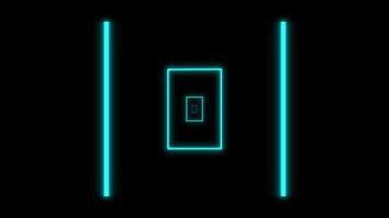 Concept N30 Abstract Infinite Neon Tunnel Rectangular Vertical Dynamic Animated Background video