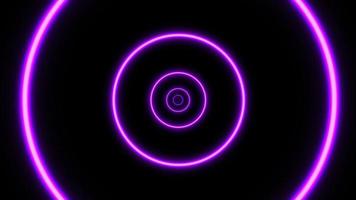 Concept N32 Abstract Infinite Neon Circle Dynamic Animated Background video
