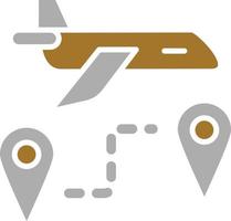 Flight Directions Icon Style vector