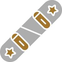 estilo de icono de snowboard vector