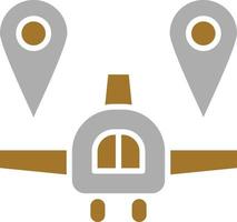 Flight Location Icon Style vector