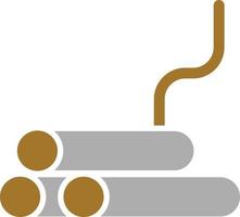 Industry Pipe Icon Style vector