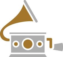 Gramophone Icon Style vector