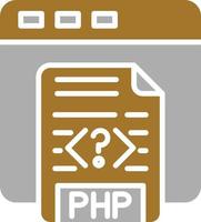 PHP Coding Icon Style vector