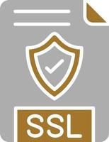 SSL File Icon Style vector