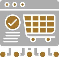 Ecommerce Platform Development Icon Style vector