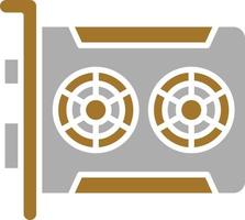 Graphics Card Icon Style vector