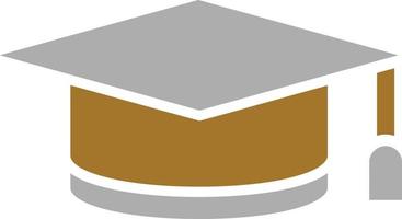 Graduate Hat Icon Style vector