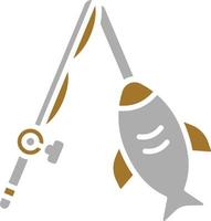 estilo de icono de pesca deportiva vector