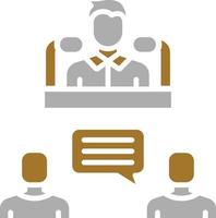 Debate Icon Style vector