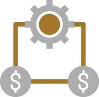 estilo de icono de gestión de dinero vector