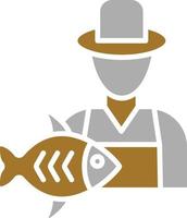 Fisherman Icon Style vector