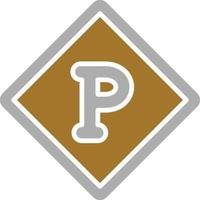 Parking Icon Style vector