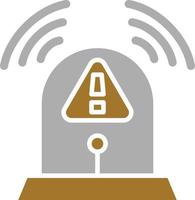 Fire Alarm Icon Style vector