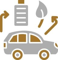 Hybrid Vehicle Icon Style vector