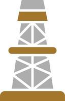 estilo de icono de torre de perforación vector