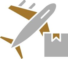 Airplane Delivery Icon Style vector