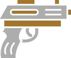 estilo de icono de pistola vector