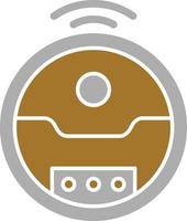 Robotic Vaccum Icon Style vector