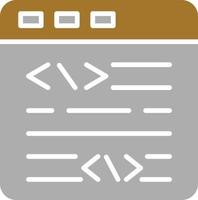 estilo de icono de codificación de sitio web vector