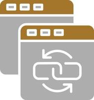 Backlink Icon Style vector