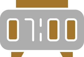 Digital Clock Icon Style vector