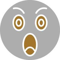 Shocked Icon Style vector