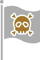 estilo de icono jolly roger vector