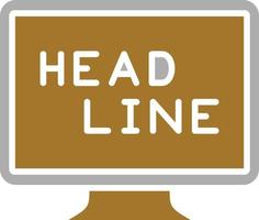 Headline Icon Style vector