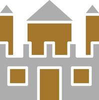 Sand Castle Icon Style vector