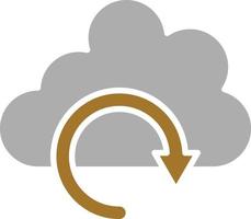 Cloud Backup Icon Style vector