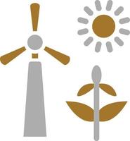 Energy Sources Icon Style vector