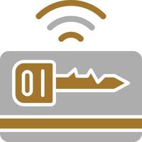 Keycard Icon Style vector