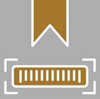 Package Barcode Icon Style vector