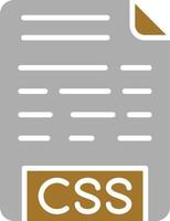 estilo de icono de archivo css vector